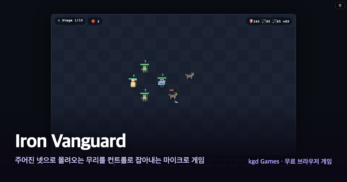 Iron Vanguard 게임 플레이 화면